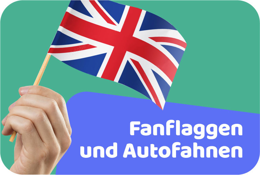 Fanflaggen und Autofahnen